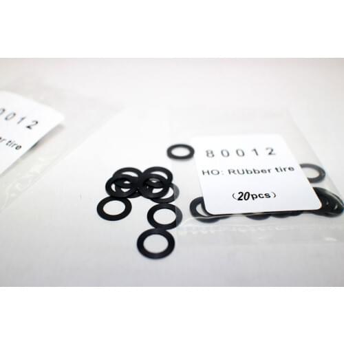 20 PCS 1/87 Rubber Ring Band Wheel Anti-skid Universal Model Train Ho Scale Accessories