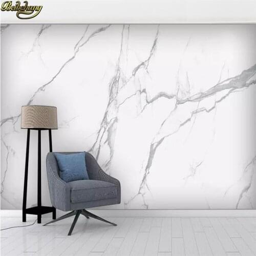 Beibehang Custom Nordic White marble photo wallpaper for living room background 3D mural wall papers home decor bedroom walls
