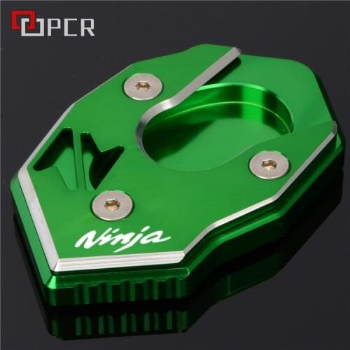 Motorcycle Side Stand Enlarge Plate Kickstand Extension For KAWASAKI NINJA 250 300 650 1000 ER6F ER4F ZX6R ZX10R