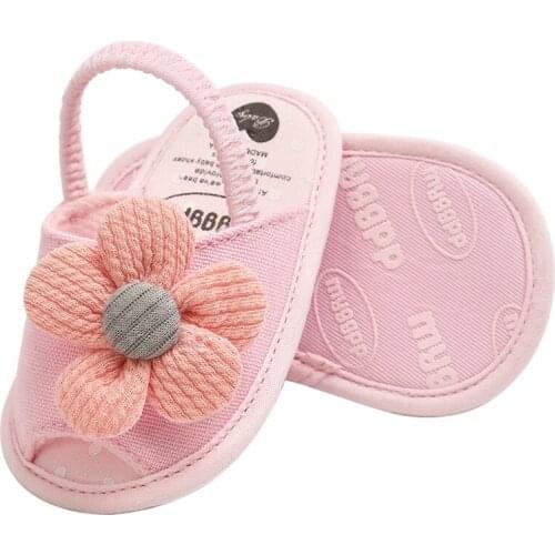 Cute Summer Baby Girls Sun Flower Princess Sandals Lightweight and Comfortable Shoes 5 Colors