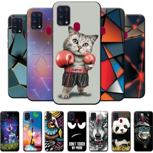 For Samsung Galaxy M31 Prime Case on Galaxy M31 Prime 2020 Soft TPU Back Cover Phone Case Silicone Case For Samsung M31 Prime