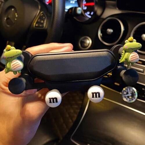 Car mobile phone holder air conditioning air outlet clip car navigation bracket gps car interior jewelry decoration accessories