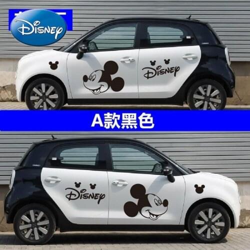 Disney Mickey Mouse Car Garland Personality Cartoon Car Stickers Creative Fashion Car Body Stickers Decorations