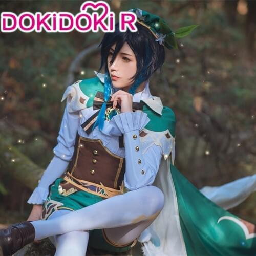 DokiDoki-R Game Genshin Impact Cosplay Venti Cosplay Costume Genshin Impact Venti Cosplay