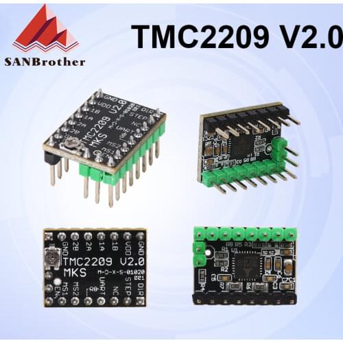 TMC2209 Stepper Motor Driver StepStick 3d printer parts 2.5A ultra silent For Gen_L Robin Nano SKR V1.3 mini E3 for Ender 3