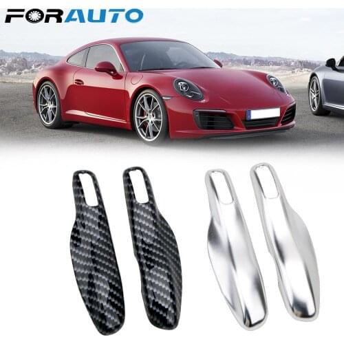 FORAUTO 1 Pair Car Key Case Cover Shell Key Shell Holder Cover for Porsche Cayenne Macan 911Boxster Cayman Panamera Plastic