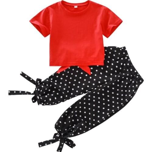 Girls' Suits Summer Fashionable Childrens Clothes Western Style Online Celebrity Suit Two-piece Suits 4-7 8 9 10 11 12 Ages