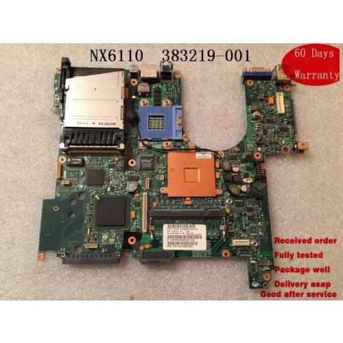 Mainboard 383219-001 For HP NC6110 NX6100 NX6110 Laptop Motherboard 100% Work Perfect