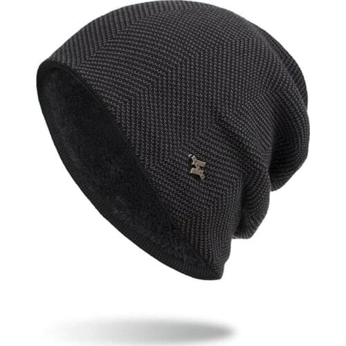 Men Winter Warm Hat New Fashion Adult Unisex Knitted Casual Beanies Skullies Wool Hats Brand Outdoor Solid Gorros