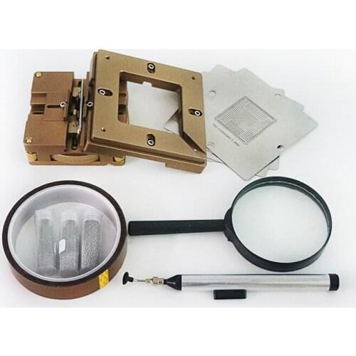 BGA Reballing Kit 25K Soldering balls 80/90MM universal reballing jig 4pcs PS4 90MM stencils Vacuum pen FFQ-939