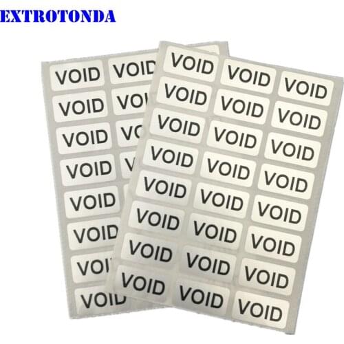 100pcs Warranty VOID Sticker 0.78" x 0.39" ( 20mm x 10mm ) Security Seal Tamper Proof Warranty Void Label Stickers