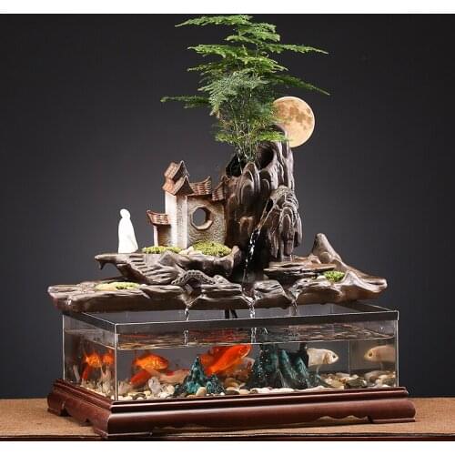 New Chinese Zen Fengshui Wheel Lucky Rockery Home Decore Christmas Decorations