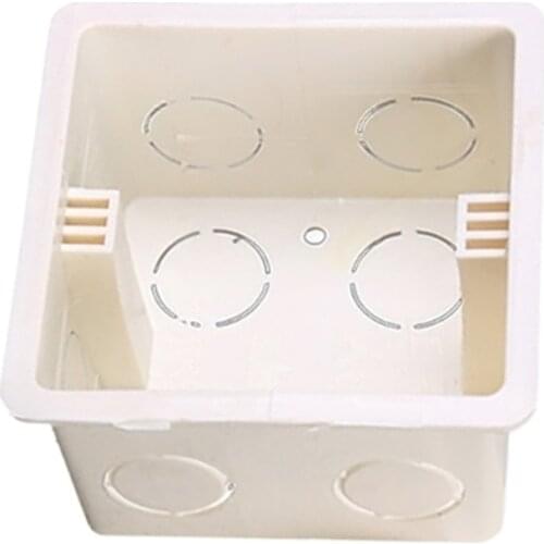 80x80 PVC Junction Box Wall Mount Cassette For Switch Socket Base Switch Bottom