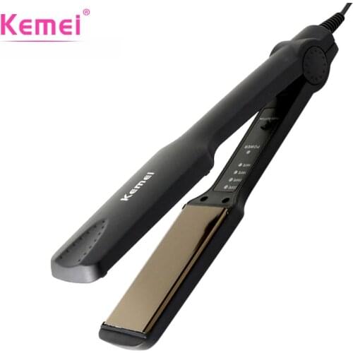 Kemei Professional Hair Straightener Styling Tools Hair Iron Curling Pranchas Chapinha Ionic Flat Iron Straightening Irons