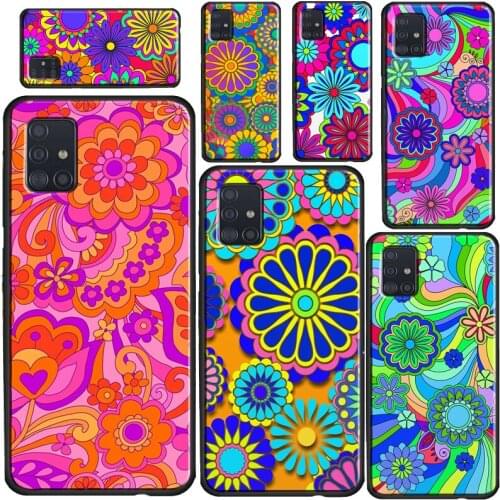 Psychedelic Flowers Phone Case For Samsung A72 A52 A42 A32 A12 A10 A20S A30 A50 A70 A20e A21S A11 A41 A51 A71