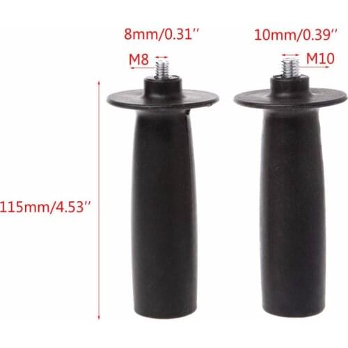M8/M10/M12/M14 8mm/10mm/12mm/14mm Angle Grinder Handle Plastic Thread Auxiliary Side Handle for Angle Grinder Black