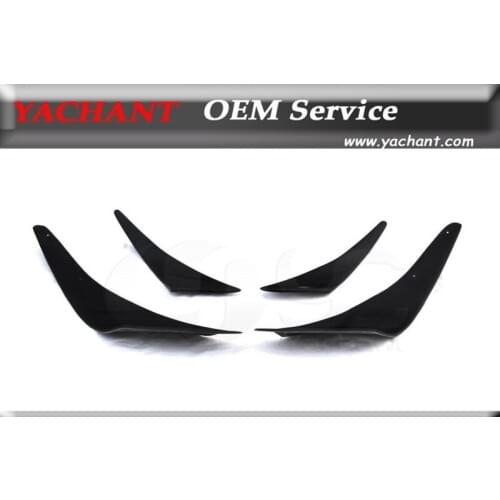 Car-Styling FRP Fiber Glass Front Canards 4Pcs Fit For 2003-2007 Evolution 8-9 EVO 8 EVO 9 Jun Style Front Bumper Canards