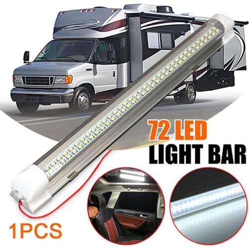 72 LED Auto Car Interior Strip Lights Bar Reading Lamps for Van Lorry Truck Boat Automobile Electric Accessories