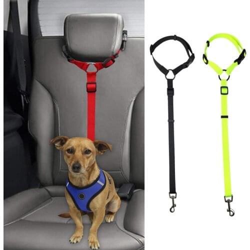1PC Universal Practical Dog Cat Pet Safety Adjustable Car Seat Belt Harness Leash Travel Clip Strap Lead Car Seat Belt