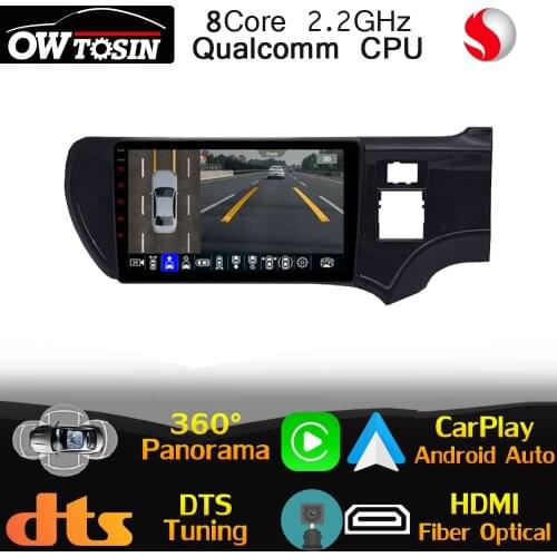 Qualcomm 8Core Android For Toyota Aqua Prius C RHD 2011-2017 GPS Radio 360 Camera WiFi HIFI Head Unit Stereo Optical HDMI Auto
