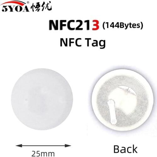 10pcs NFC Tag NFC213 Label 213 Stickers Tags Badges Lable Sticker 13.56mHz for huawei share ios13 personal automation shortcuts