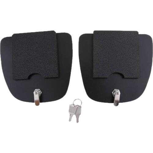 1 Pair Lower Cover Glove Compartment Door Covers Lock Interior For Motorcycle