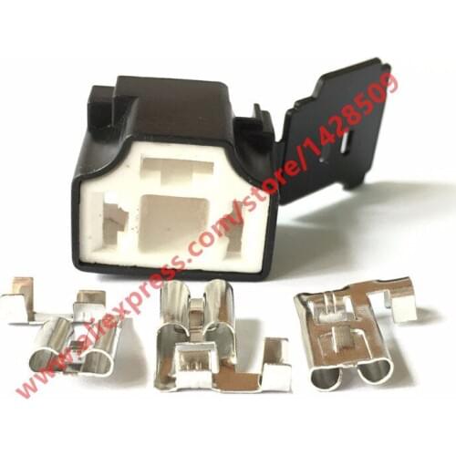 10 Sets 3 Pin 7.8 H4-2B Ceramic Car Connector H4 Auto Light Lamp Holder Plug 7.8mm Lamp Plug For VW Santana 2000