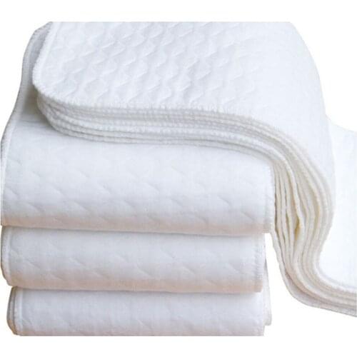 New Hot 2pcs Infant White Ecological Cotton Cloth Diapers Baby Cloth Diaper Washable Nappy Diapering High Quality