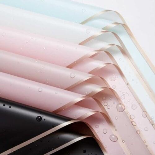 20pcs/lot Phnom Penh Flower Wrapping Paper Translucent Matte Paper Jelly Film Flower Shop Bouquet Rose Wrap Flower Material Gift