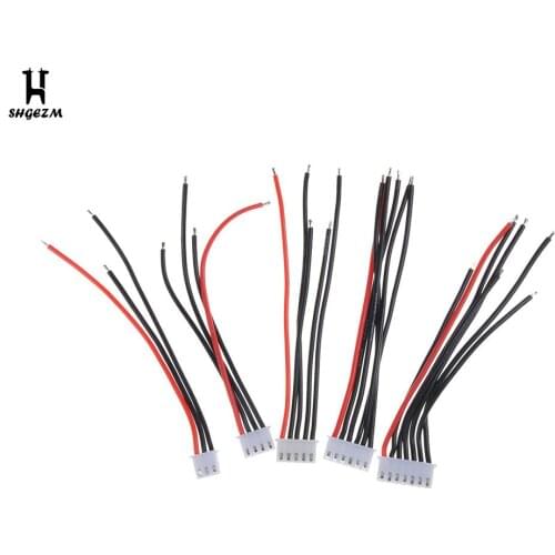5Pcs / Lot 2S 3S 4S 5S Lipo Battery Balance Charger Cable Imax B6 Connector Plug Wire 22AWG 100Mm JST-XH Balancer Cable