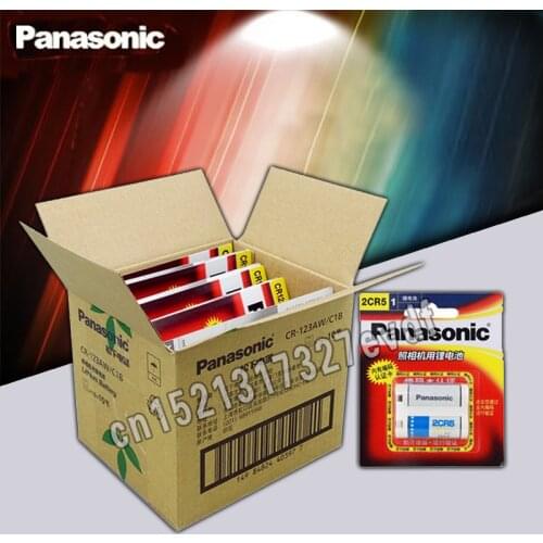 5pack/lot New Original Panasonic 2CR5 6V 1500mah Lithium Battery BATTERIES SHIP to worldwide with track number