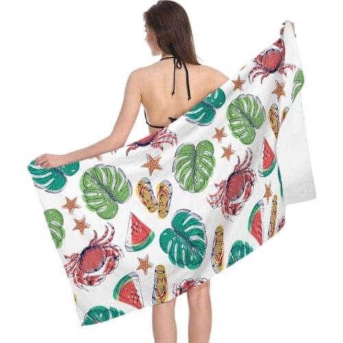 Creative Fashion Fruit Series Beach Towel Adult Swimming Printing Sunscreen Seaside Shawl Towel Household Bath Towel