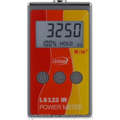 LS122 Handheld IR Power Meter Test Infrared Intensity Luminance with IR Rejection Heat Insulation Rate from 1000-1700nm
