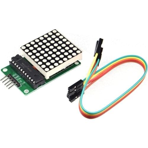 MAX7219 Dot Led Matrix Module MCU LED Display Control Module for arduino 5V Interface Module 8 x 8 Output Input Common Cathode