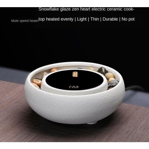 Multi level adjustable silent fan free electric ceramic furnace intelligent power off silver pot glass pot special tea stove tex