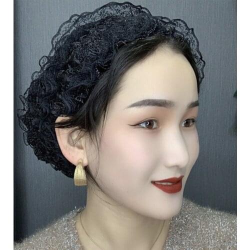 Fashion Lace Peacock Wrap Head Bonnet Summer Breathable Muslim Turban Cap Female Headscarf Hat Cancer Hairloss