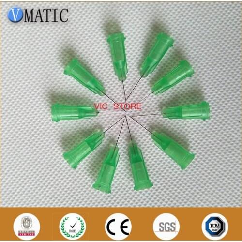 Free Shipping Non Sterilized 100Pcs 34G Luer Lock 0.5'' Length Glue Dispensing Needle Tip 1/2 Inch With Cap