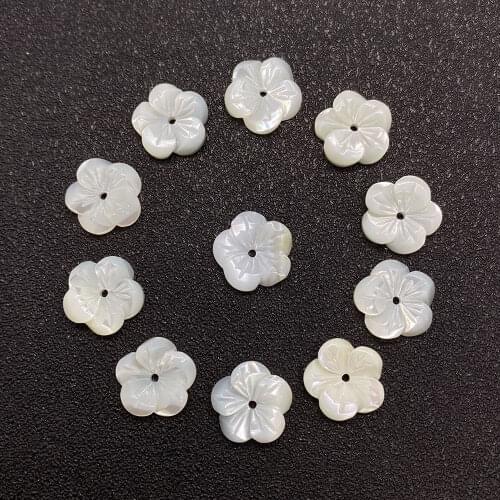 Natural Mother-of-pearl Shell Flower Handmade Jewelry Creation Fashion Crafts Wholesale Necklace Bracelet Accessories Wholesale