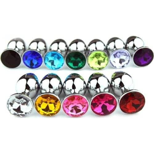 New Hot Sale Metal Anal Toys Butt Plug Stainless Crystal Steel Anal Plug, Sex Toys for Women Adult Sex Products Men Small