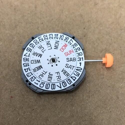 New original 1S02 movement double calendar quartz movement without battery