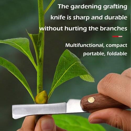 Grafting Pruning Garden Foldable Grafting Cutter Pruning Seedling Tree Scissor Cutting Tool
