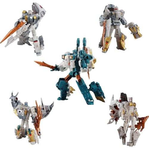TAKARA TOMY Transformers 5in1 Decepticon Besieged Generation Selects Set Godneptune Piranacon Masterforce King Poseidon BW2