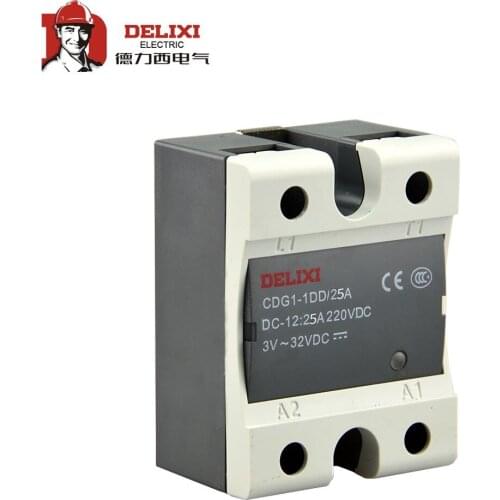 DELIXI CDG1-110A 20A 40A 60A 80A 100A Single SSR Solid State Relay DC-AC DC Control AC No Contact
