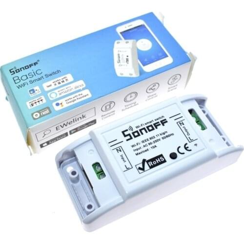 Itead Sonoff Smart Wifi Switch DIY Smart Wireless Remote Switch Domotica Wifi Light Switch Smart Home Controller Work with Alexa