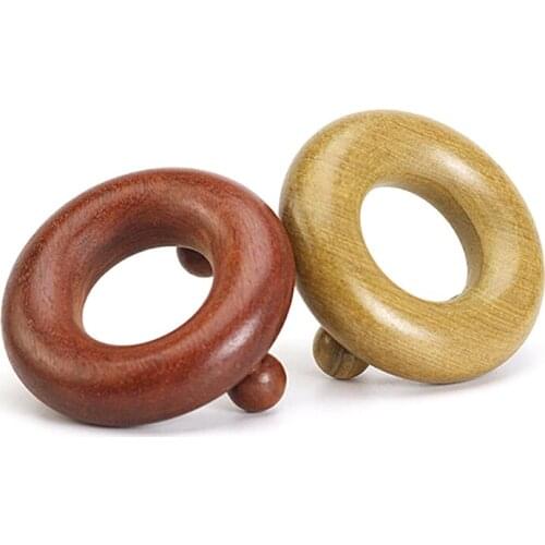 Vietnamese Rosewood Massager Stick Roller Solid Wood Three-point Acupuncture Massage Foot, Waist and Head Acupoint Massage