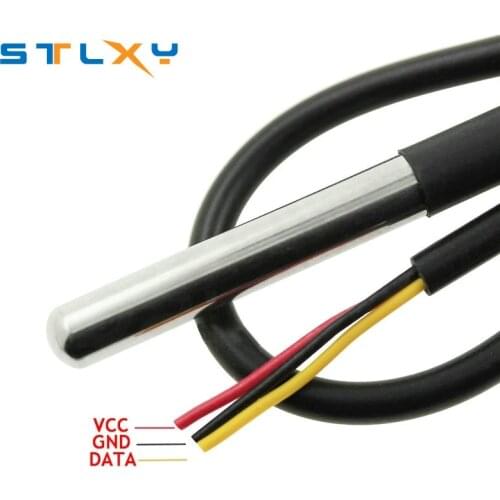 DS1820 Stainless steel package Waterproof DS18b20 temperature probe temperature sensor 18B20 for arduino