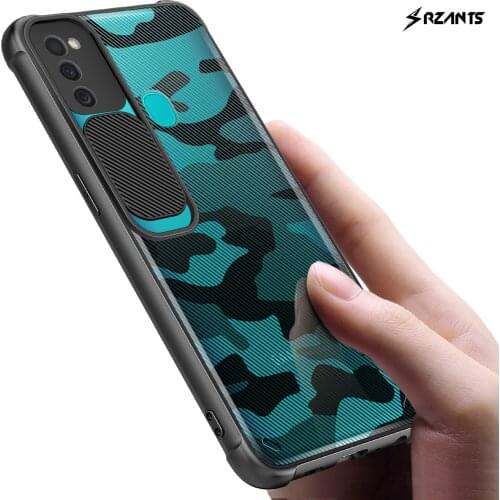 Rzants For Samsung Galaxy M21 M31 M30S Case Hard [Camouflage Lens] Camera Protection Hlaf Clear Cover