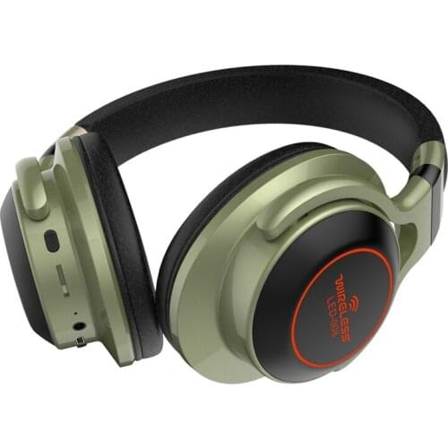 008 Luminous Bluetooth Headset, Foldable Card Headset, Sports Music Breathing Light Compatible with Android/IOS System