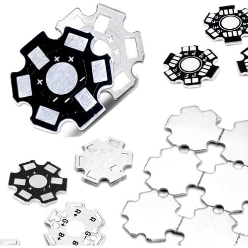 1W 3W 5W LED Aluminum Base Plate PCB Board Heat Sink Substrate 20mm Star Kit DIY Cooling Heatsink 20 mm for 1 3 5 W Watt LED
