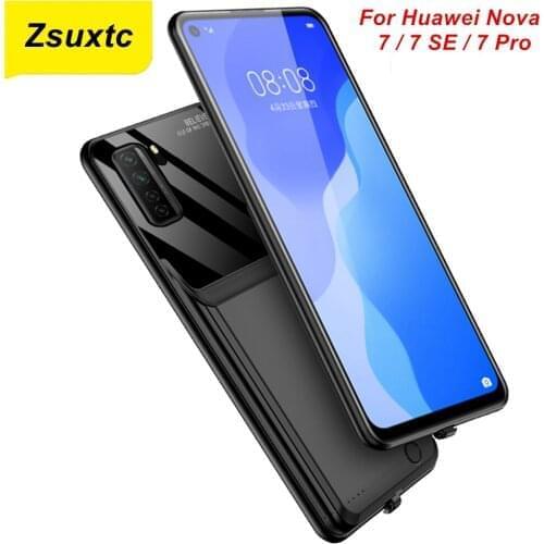 10000 Mah For Huawei Nova 7 Battery Case Nova 7SE 7 Pro Smart Charger Case Power Bank Nova 7 Pro Battery Case